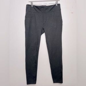 Spanx Dusty‎ Black Grey Size XL Pull On Jegging Jean Legging Skinny Faux Pockets